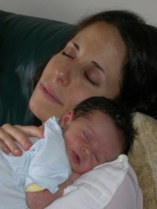 Sleeping Mom & Dahlia