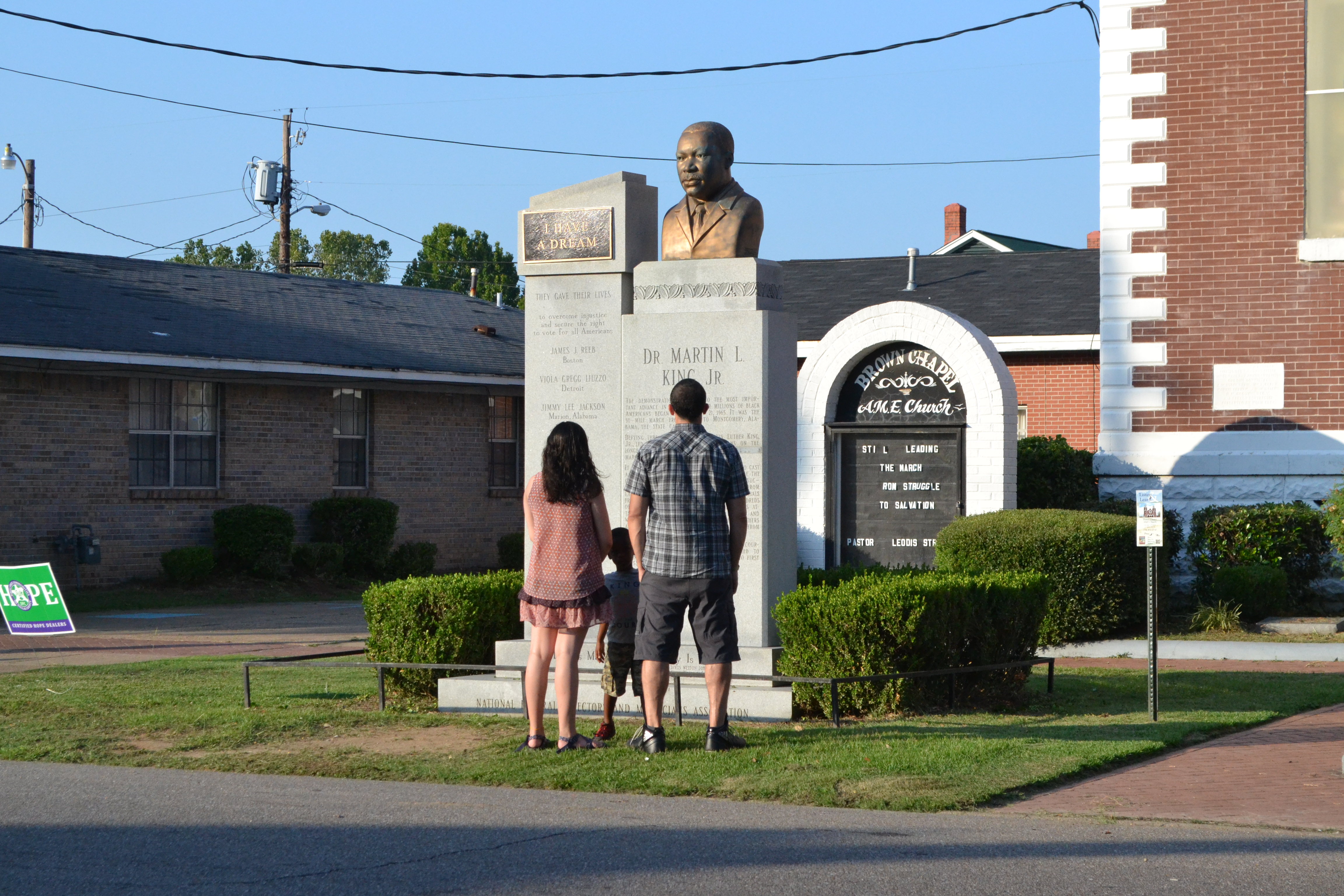 Family at Brown AME church
